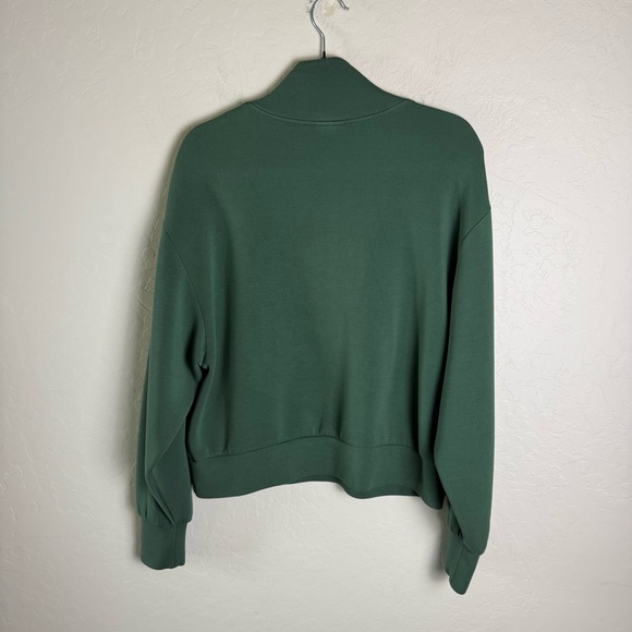 Varley Davidson Sweat Half Zip Sweatshirt M Cila Green VAR01080 - Picture 7 of 15